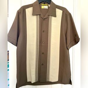 NWOT Cubavera Men’s Shirt with Trumpet Embroidery